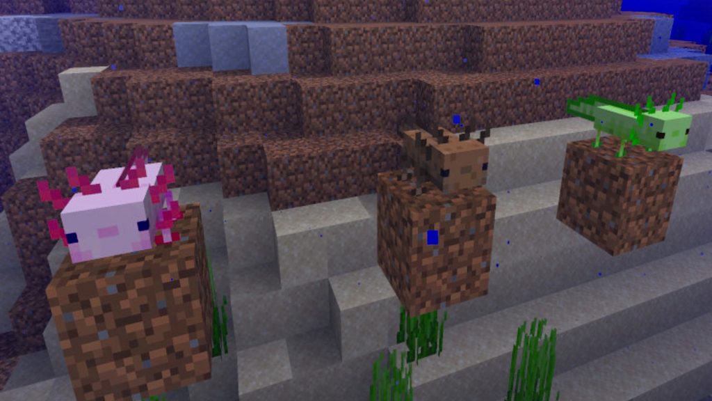 Minecraft Axolotls eat